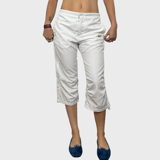 White Nike Sporty Capris - S