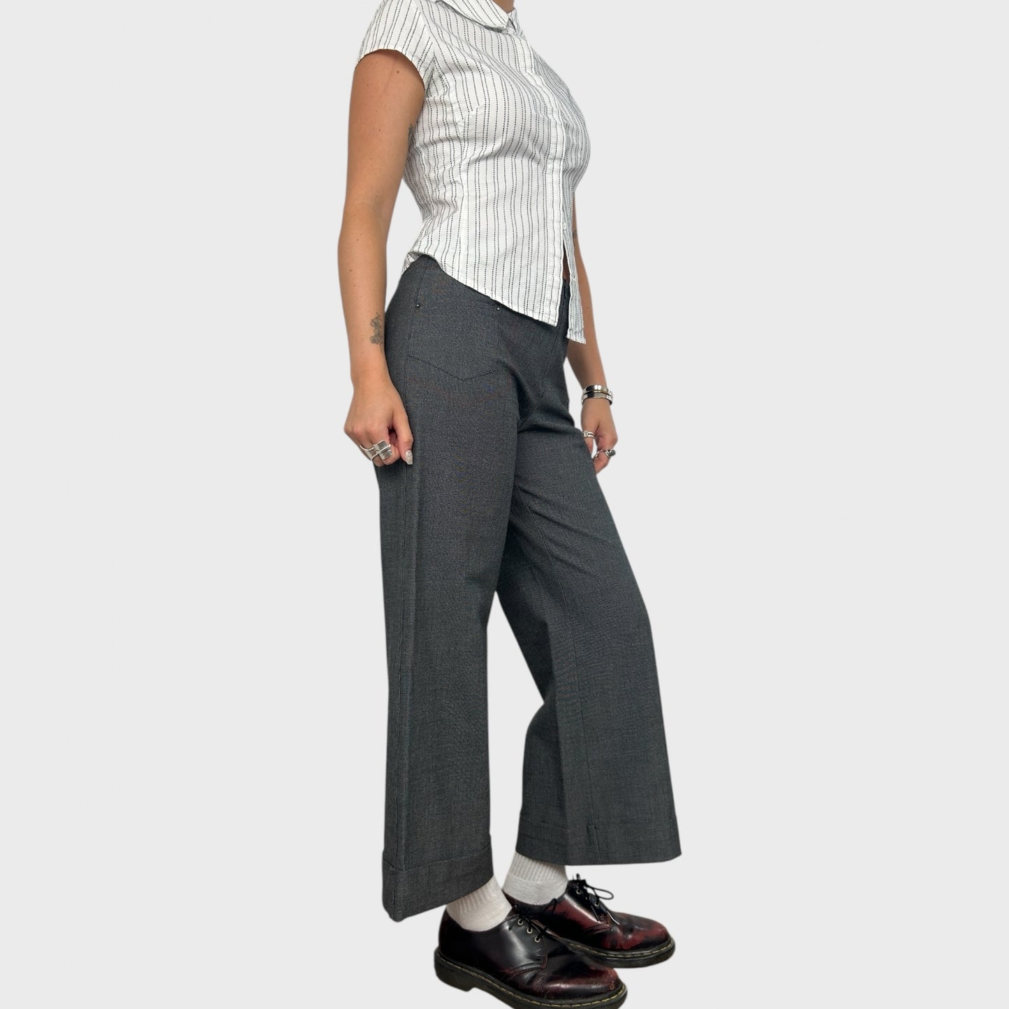 Cop Copine Wide-Leg Trousers - M