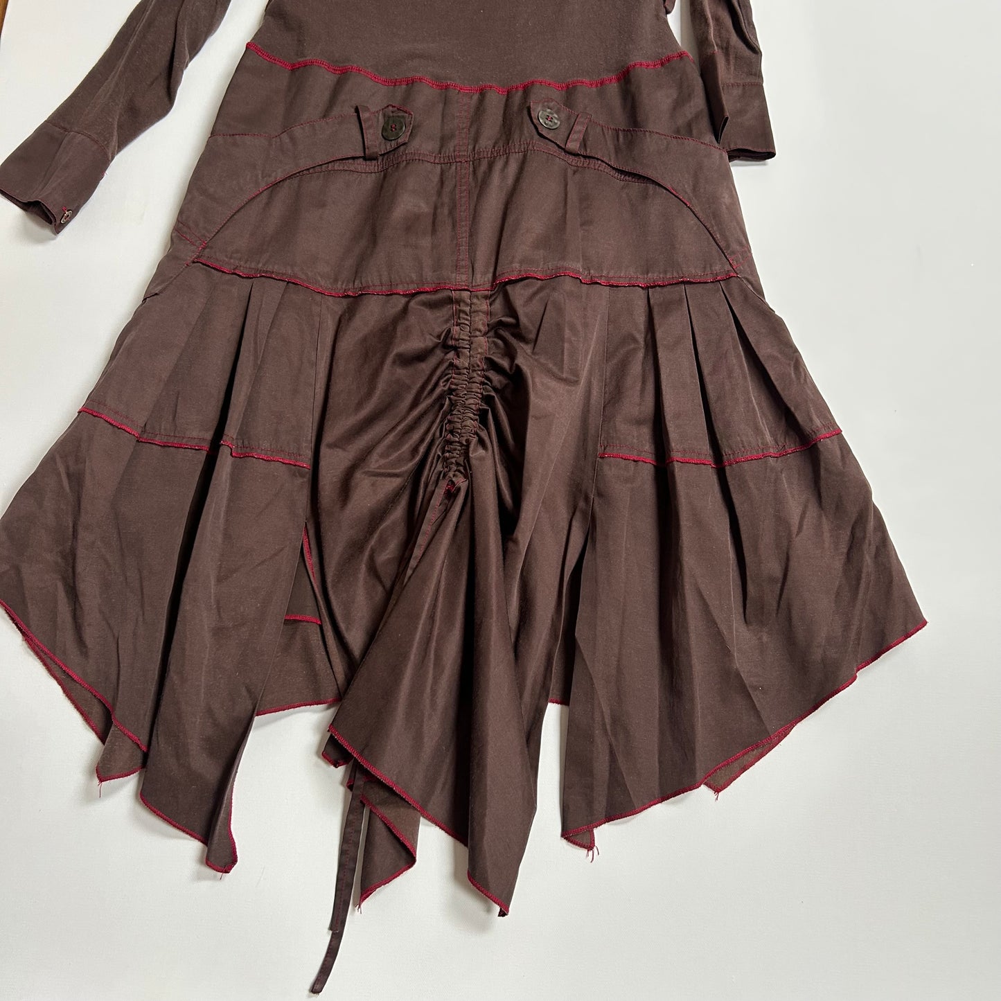 Vintage Button-Up Collared Midi Dress