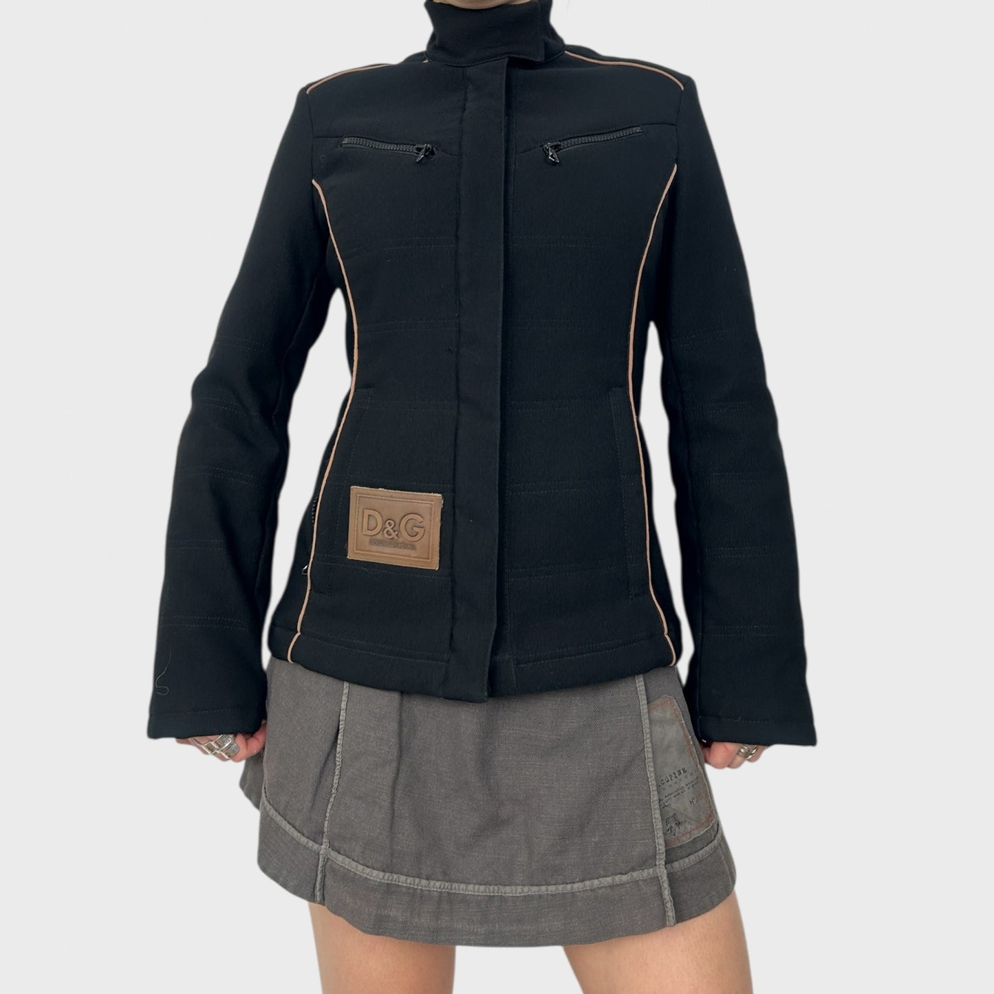 Dolce & Gabbana Black Fitted Jacket - S