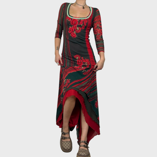Save the Queen Rare Vintage Floral Maxi Dress - S/M