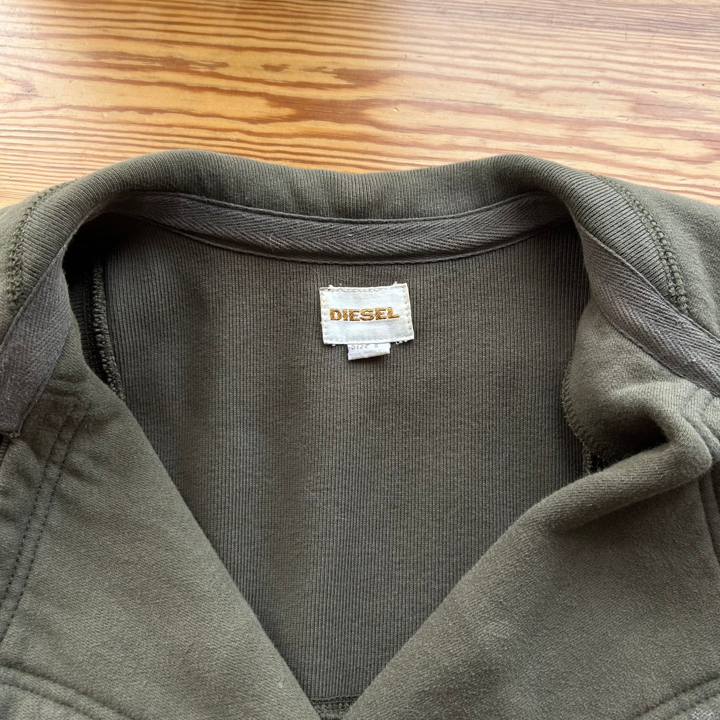 Diesel Khaki Button Vest Top - S/M