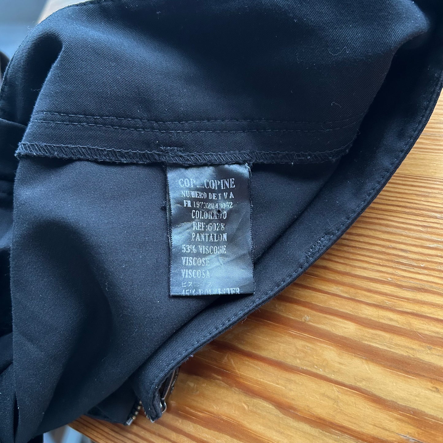 Cop Copine Black Tie-Side Trousers - M