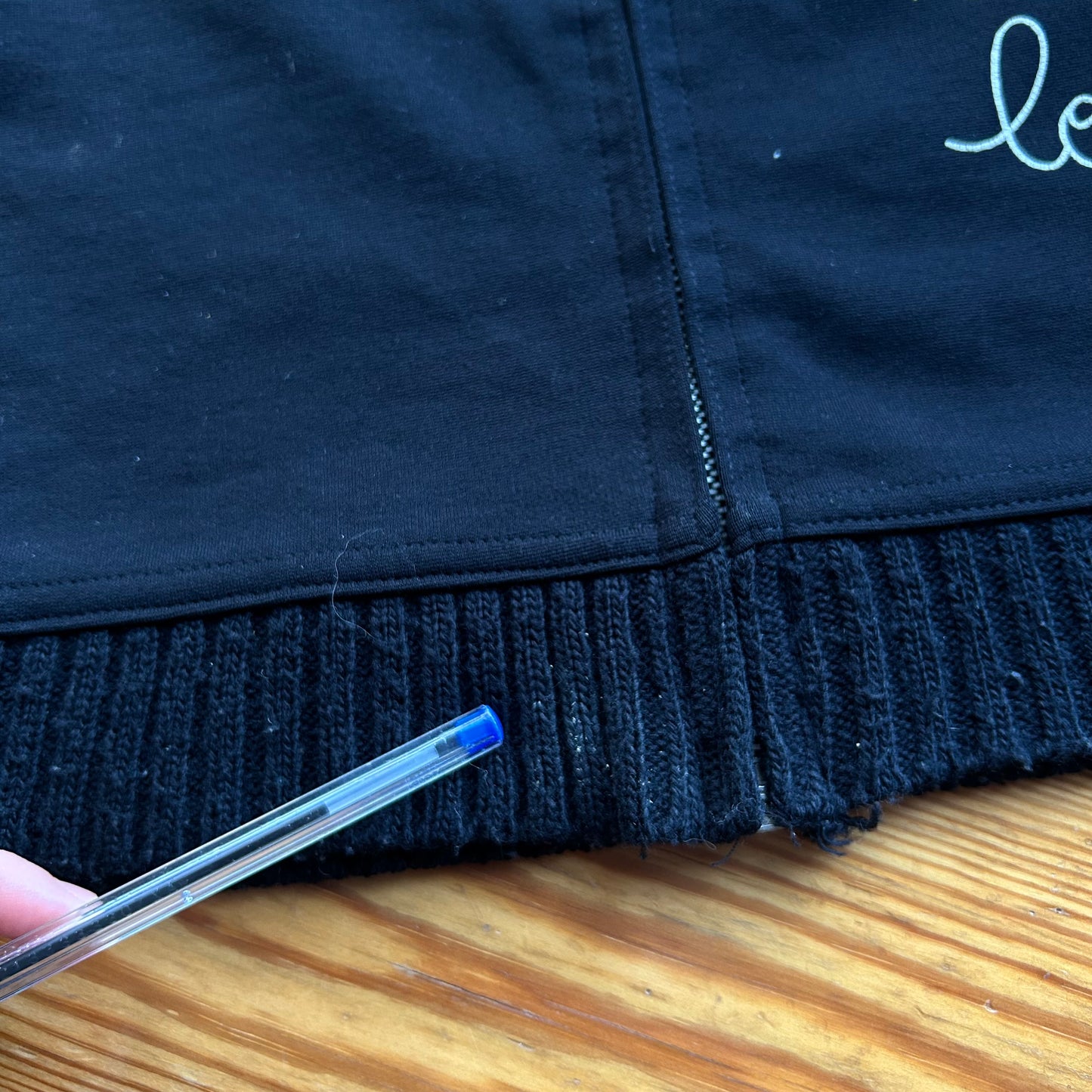 Cop Copine Graphic Striped Zip Up Jumper - M