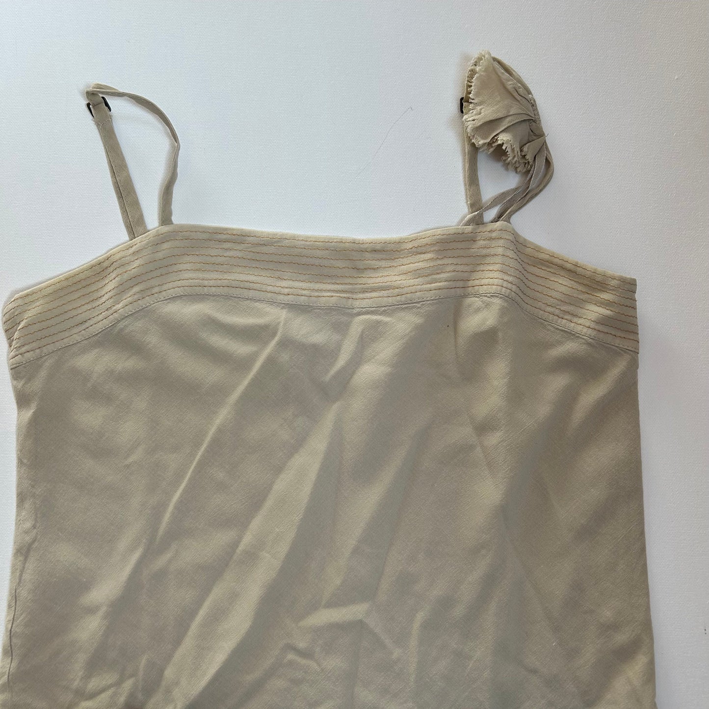 Cop Copine Beige Asymmetric Strappy Dress