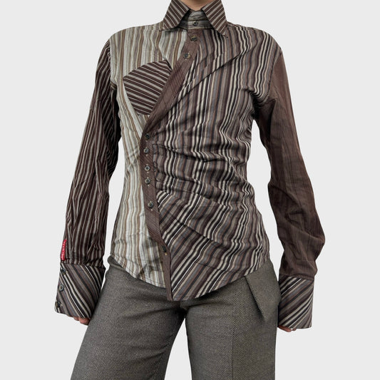 Rare Miss Sixty Asymmetric Button Shirt - S/M