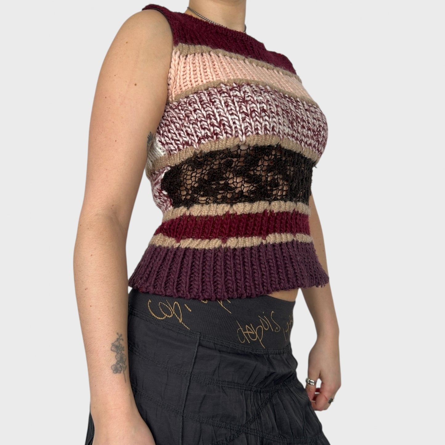 Miss Sixty Chunky Knit Sleeveless Jumper - XS