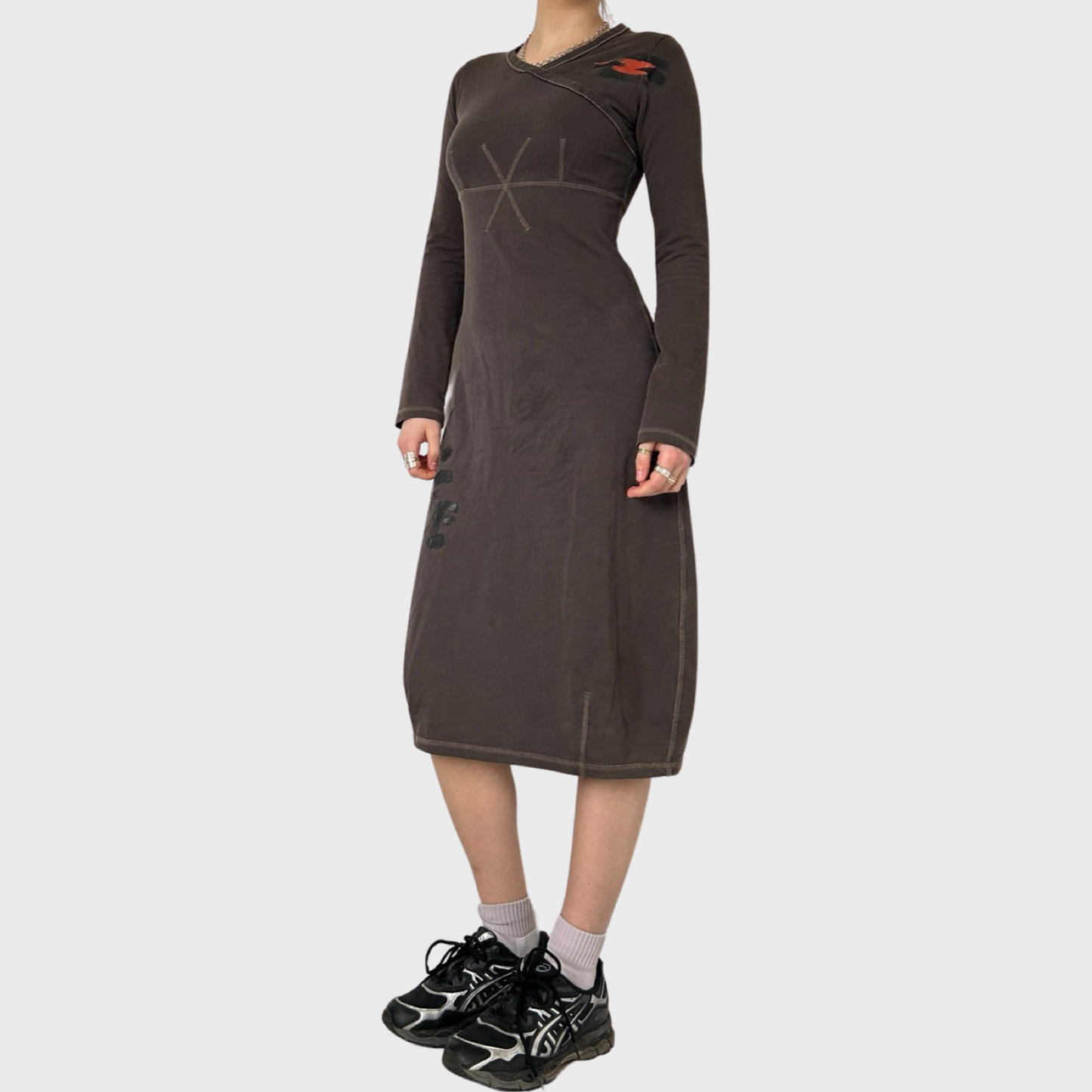 Cop Copine brown midi dress