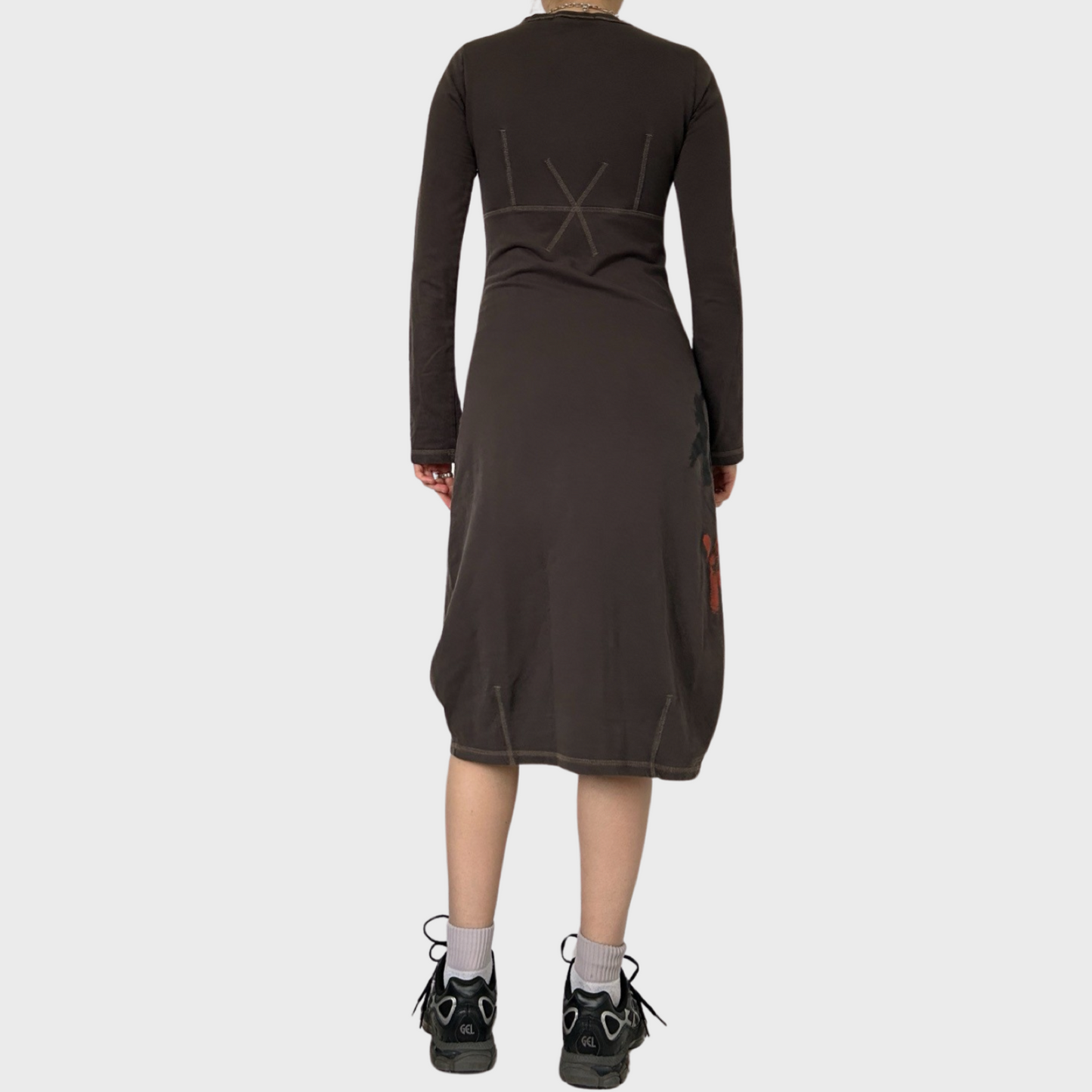 Cop Copine brown midi dress