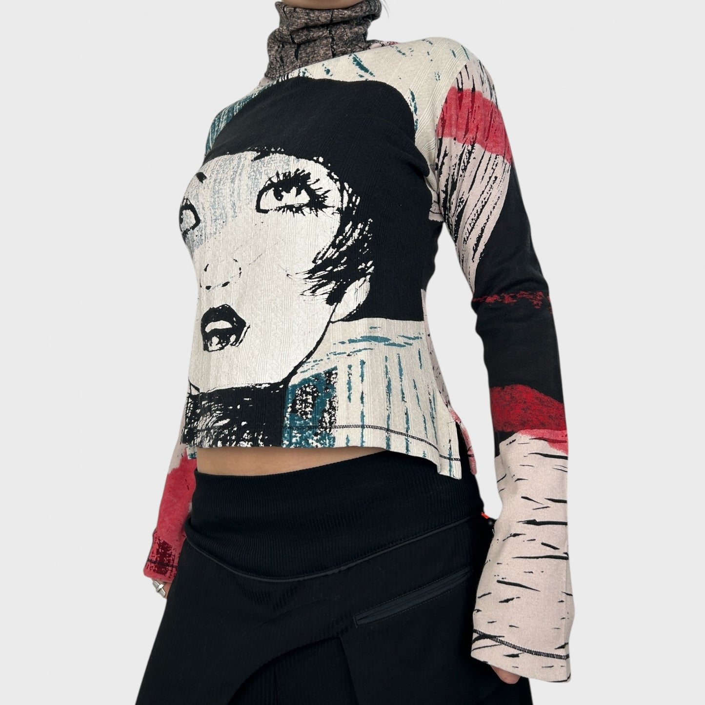 Custo Barcelona Graphic Face Top – S/M