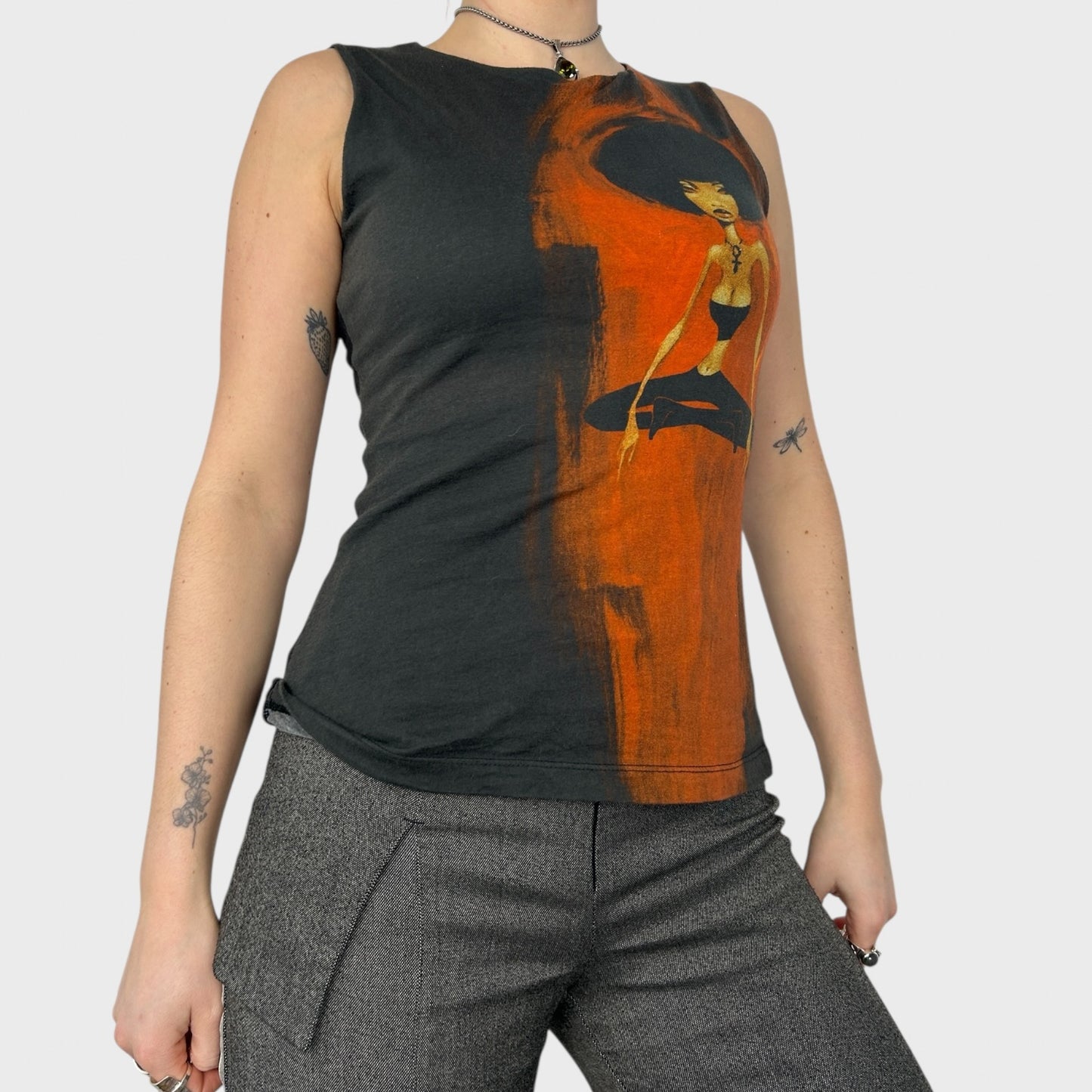 90s Custo Barcelona Graphic Print Vest - S