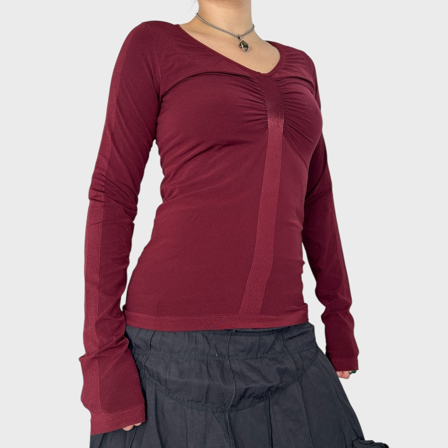 Marithé + François Girbaud Slinky Long Sleeve Top - M