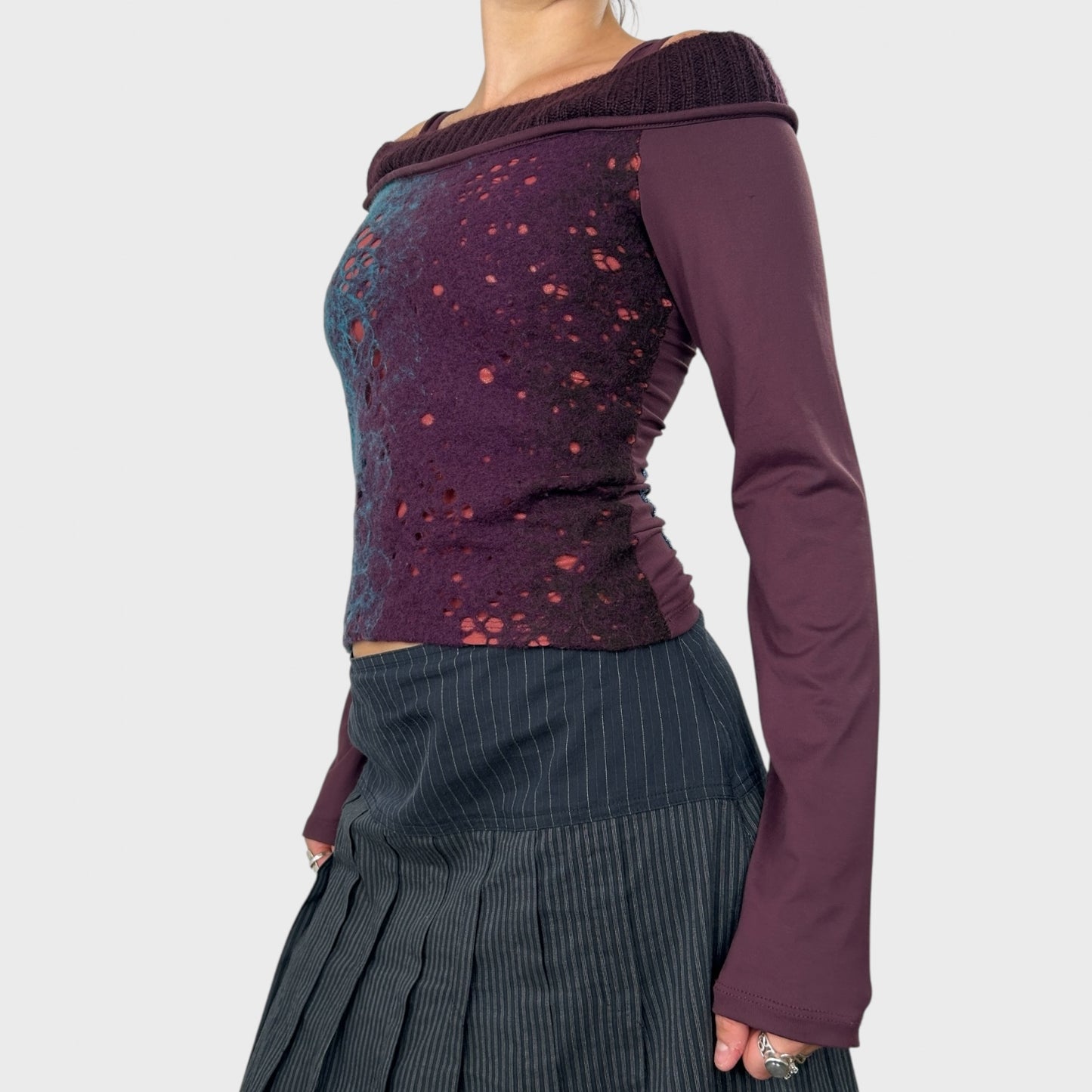 Save the Queen Purple Knit Jumper Top - XS