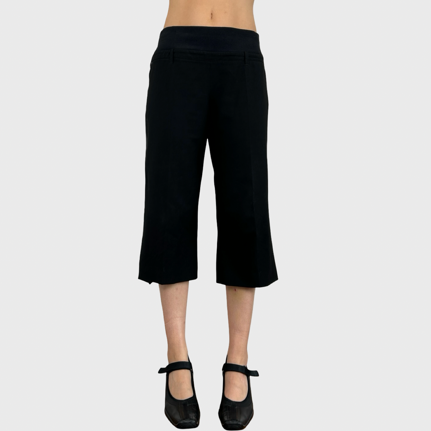 Cop Copine Black Capri Trousers - L