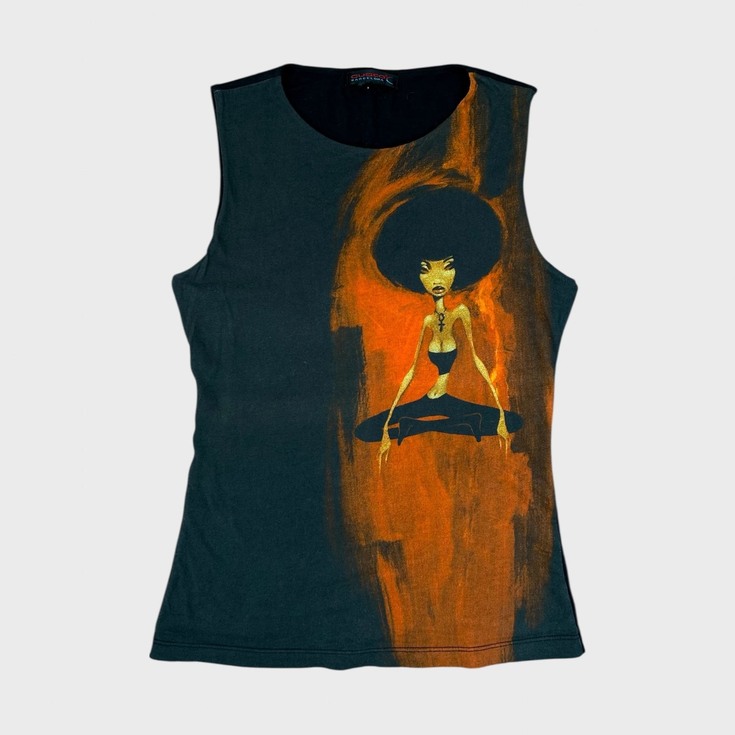 90s Custo Barcelona Graphic Print Vest - S