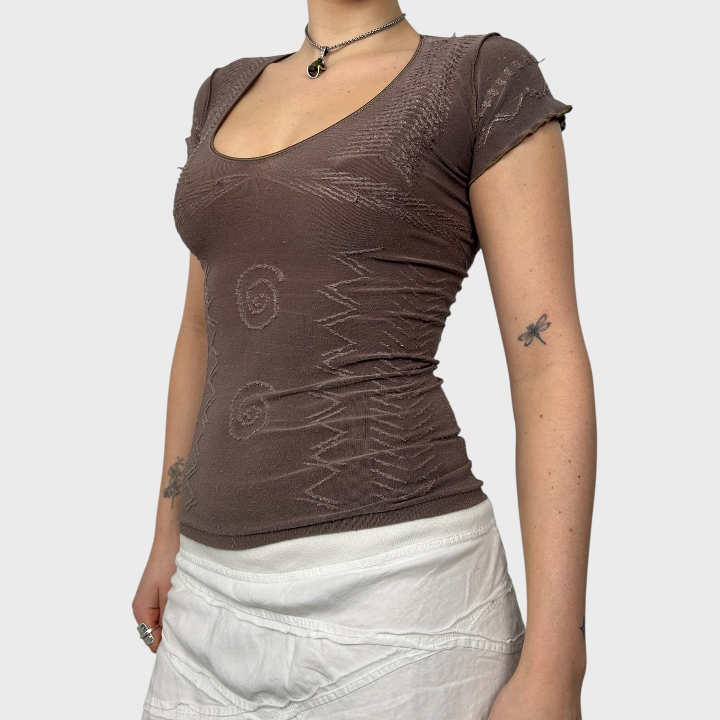 Marithé + François Girbaud Mesh Top - S/M