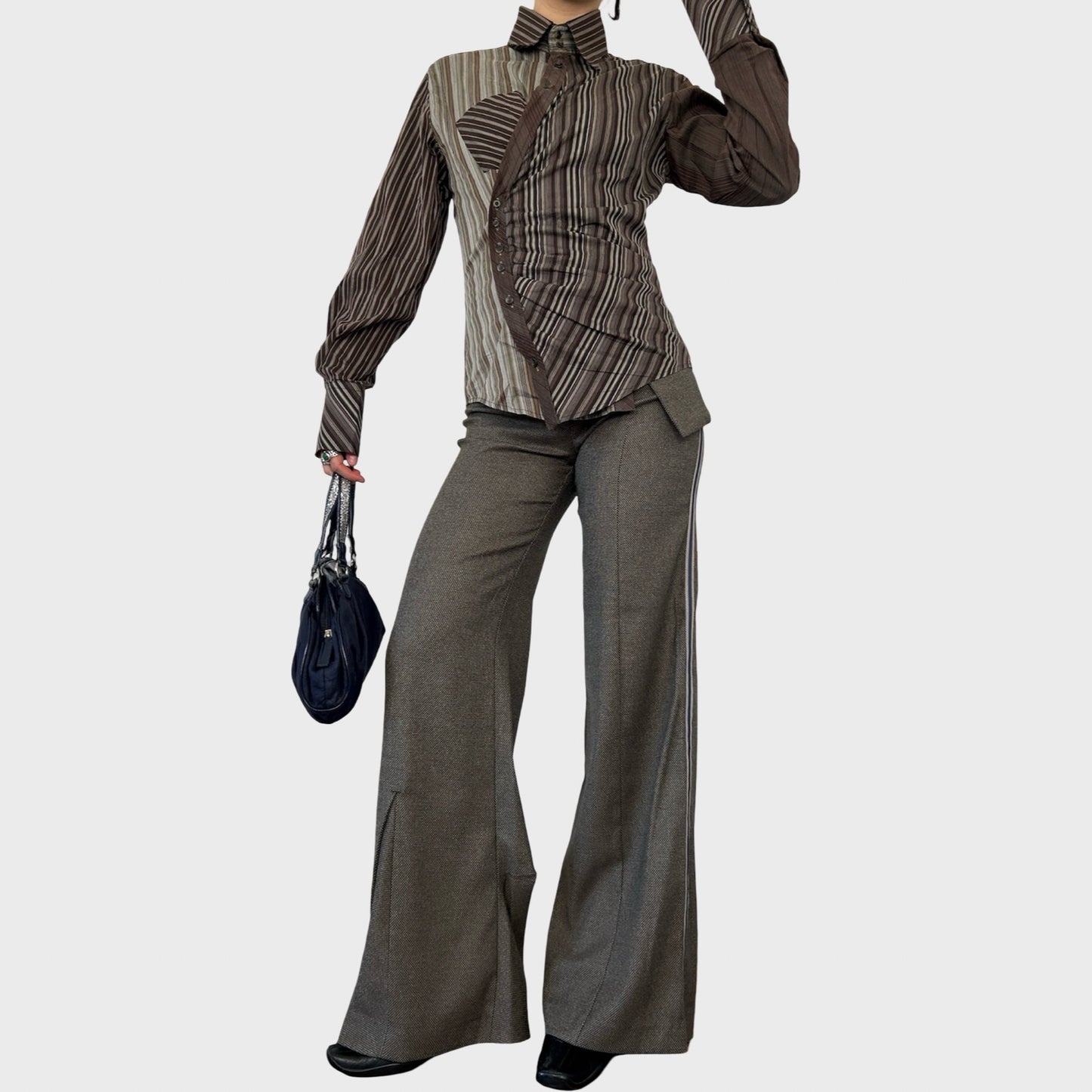 Rare Miss Sixty Asymmetric Button Shirt - S/M