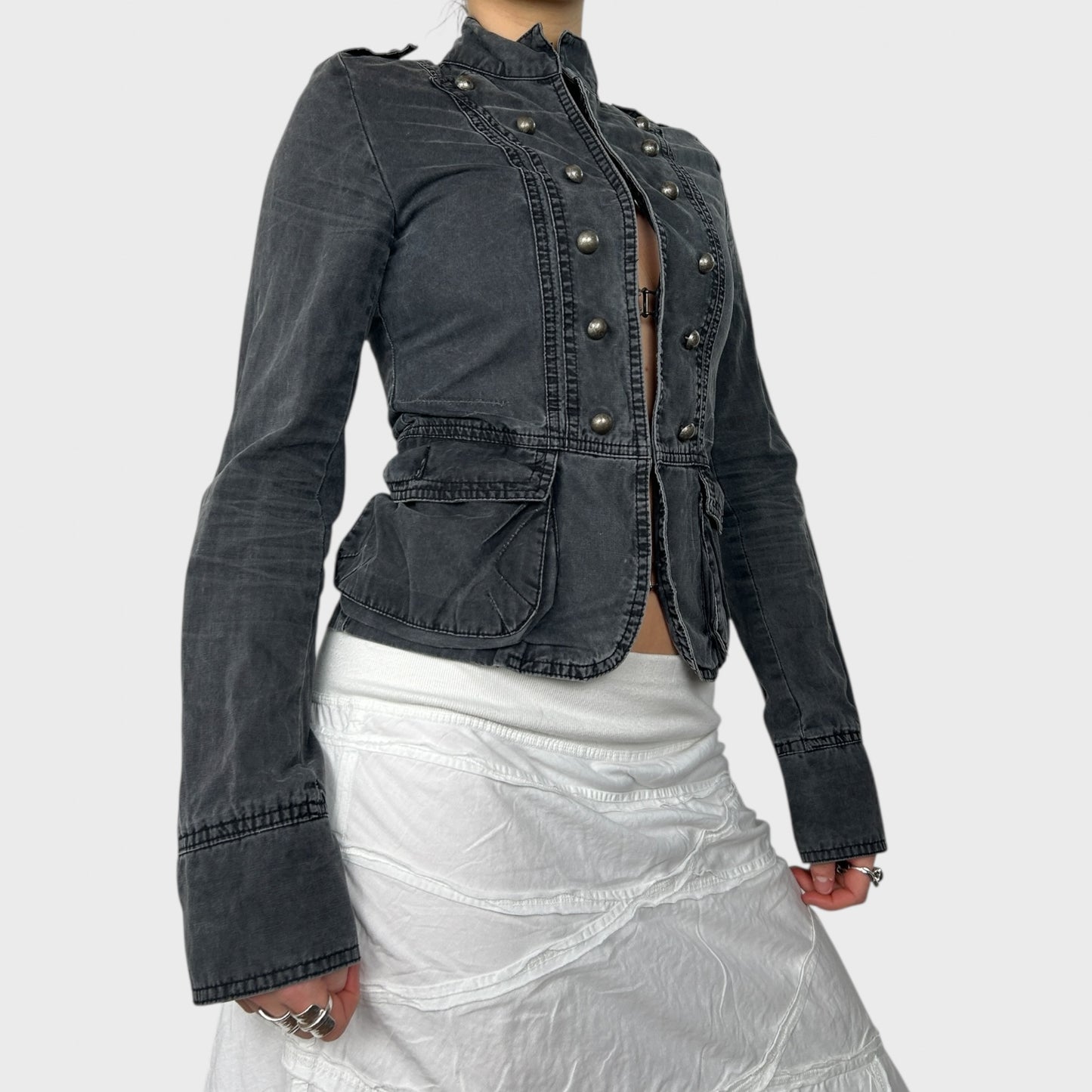 Vintage Military Style Jacket - XS