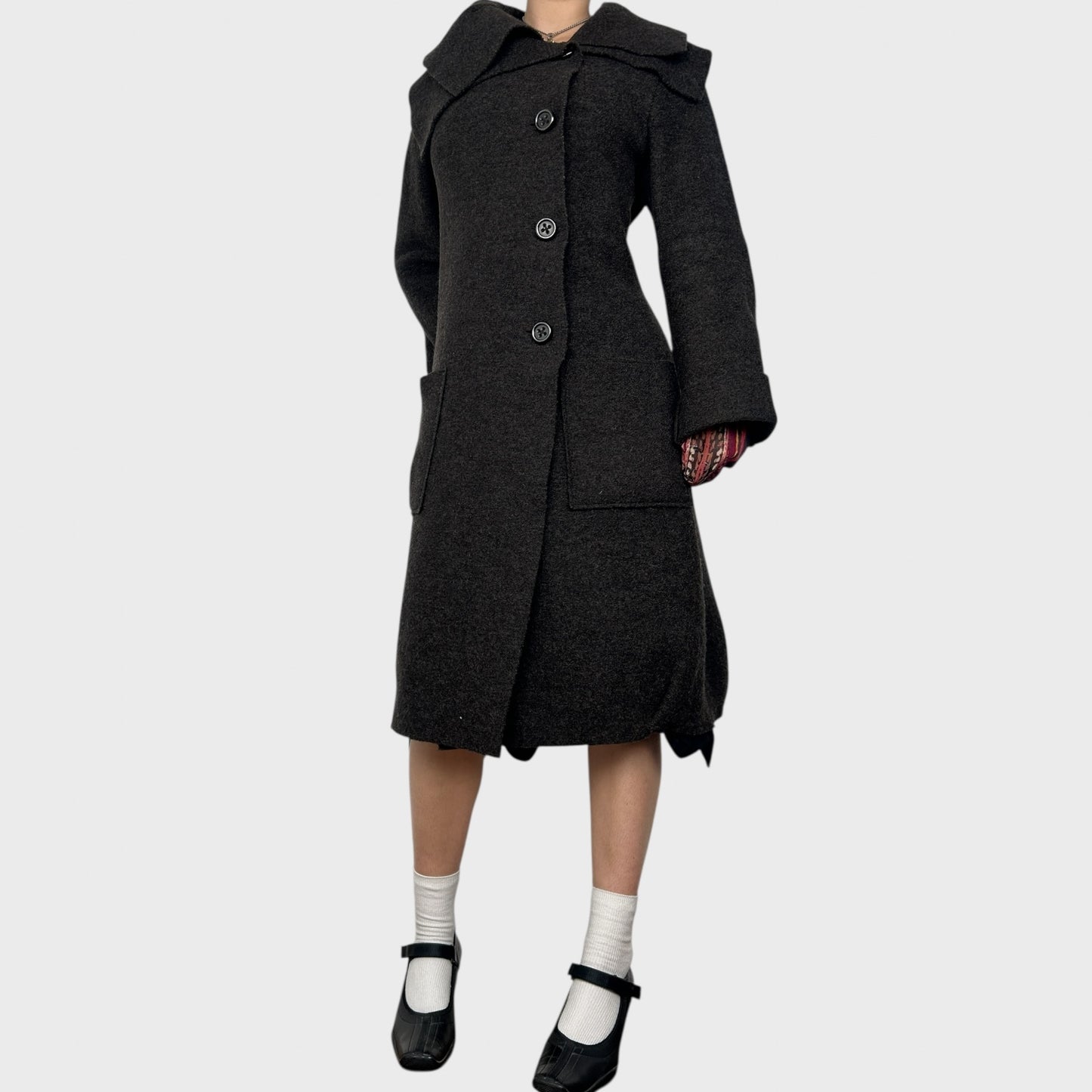 Cop Copine Long Wool Coat - L