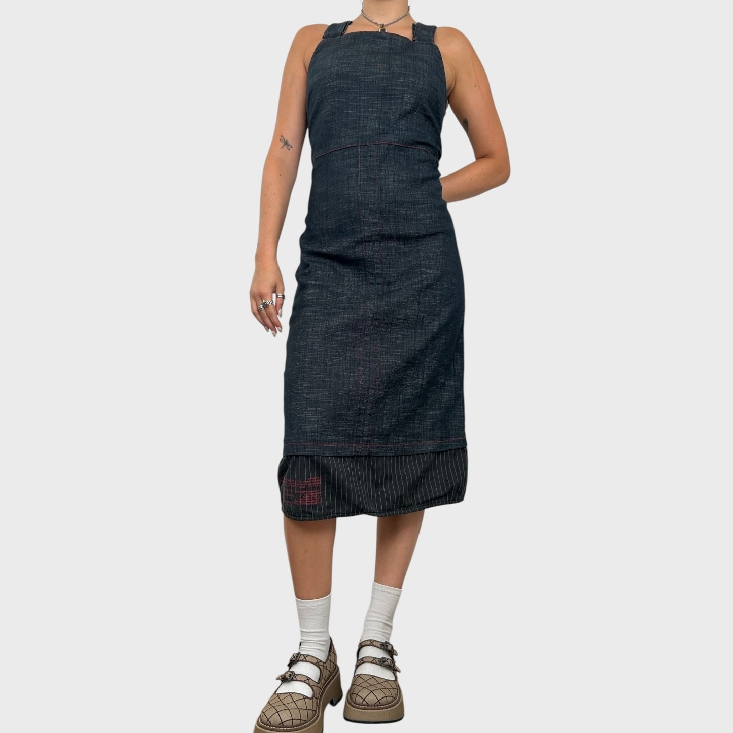 Cop Copine Denim Midi Dress - M
