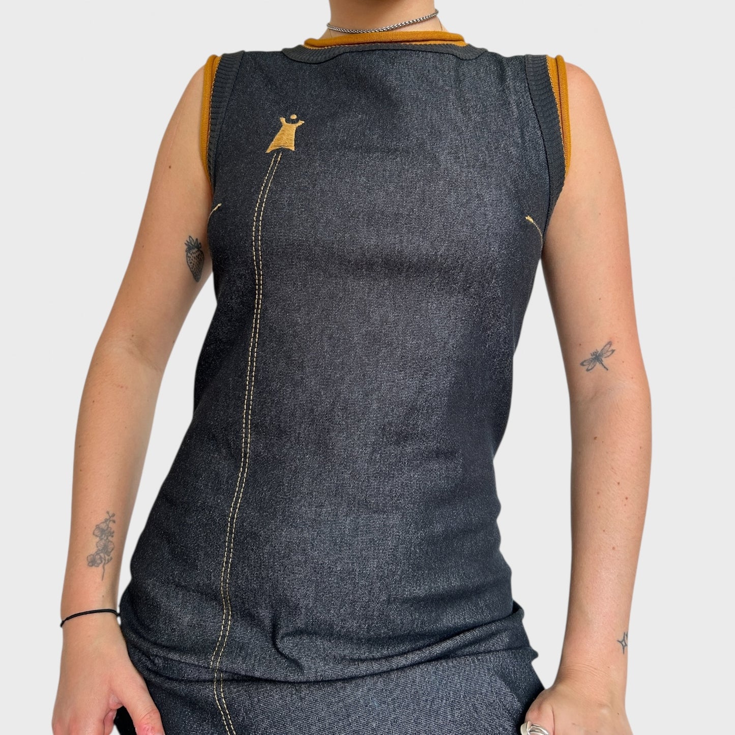 Cop Copine Denim Midi Dress - Size S-M