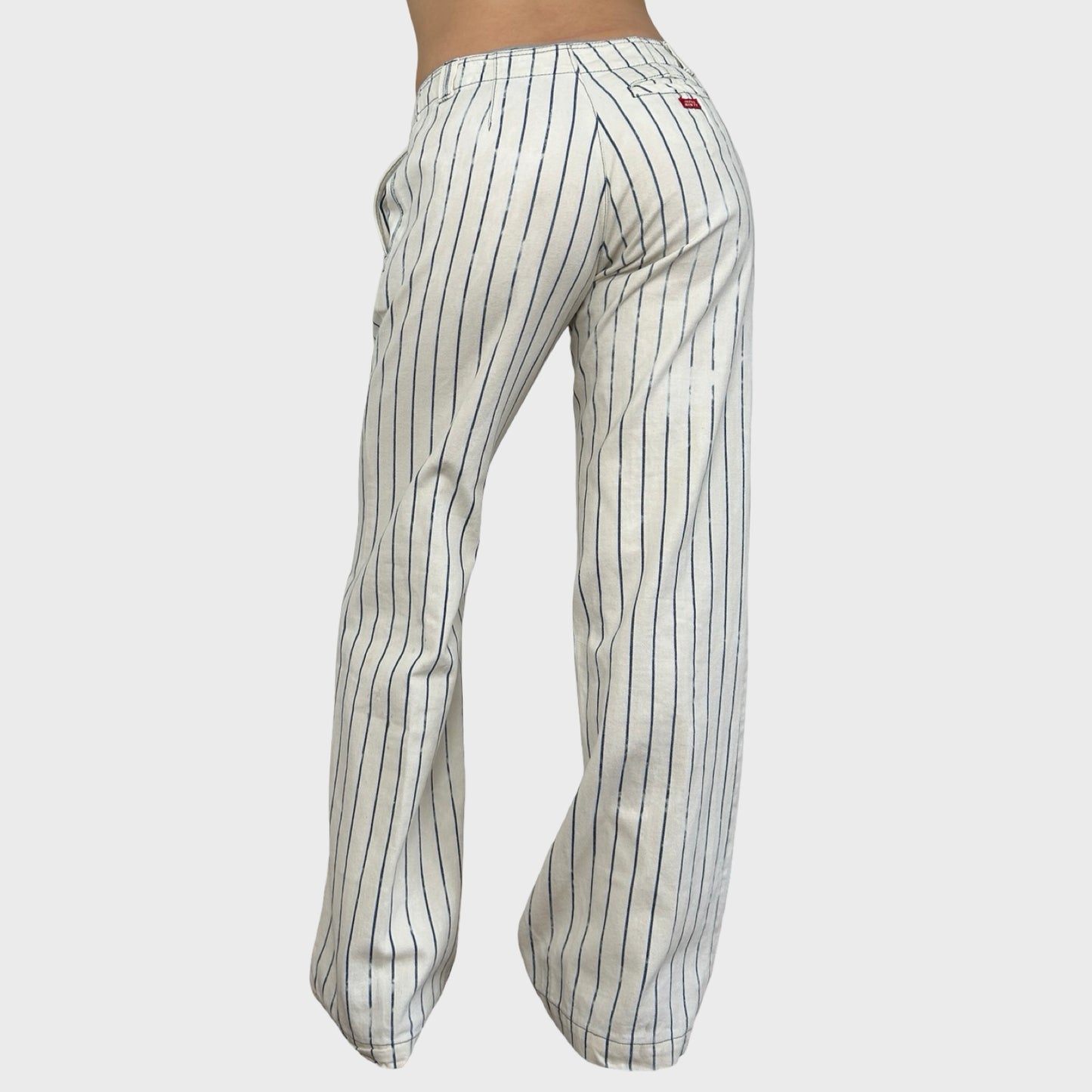Miss Sixty Striped Wide Leg Trousers - M/L