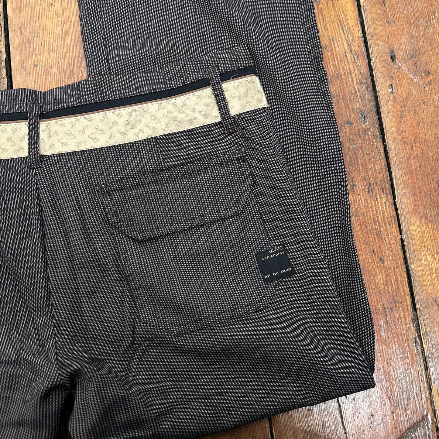 Cop Copine Pinstripe Trousers - L/XL
