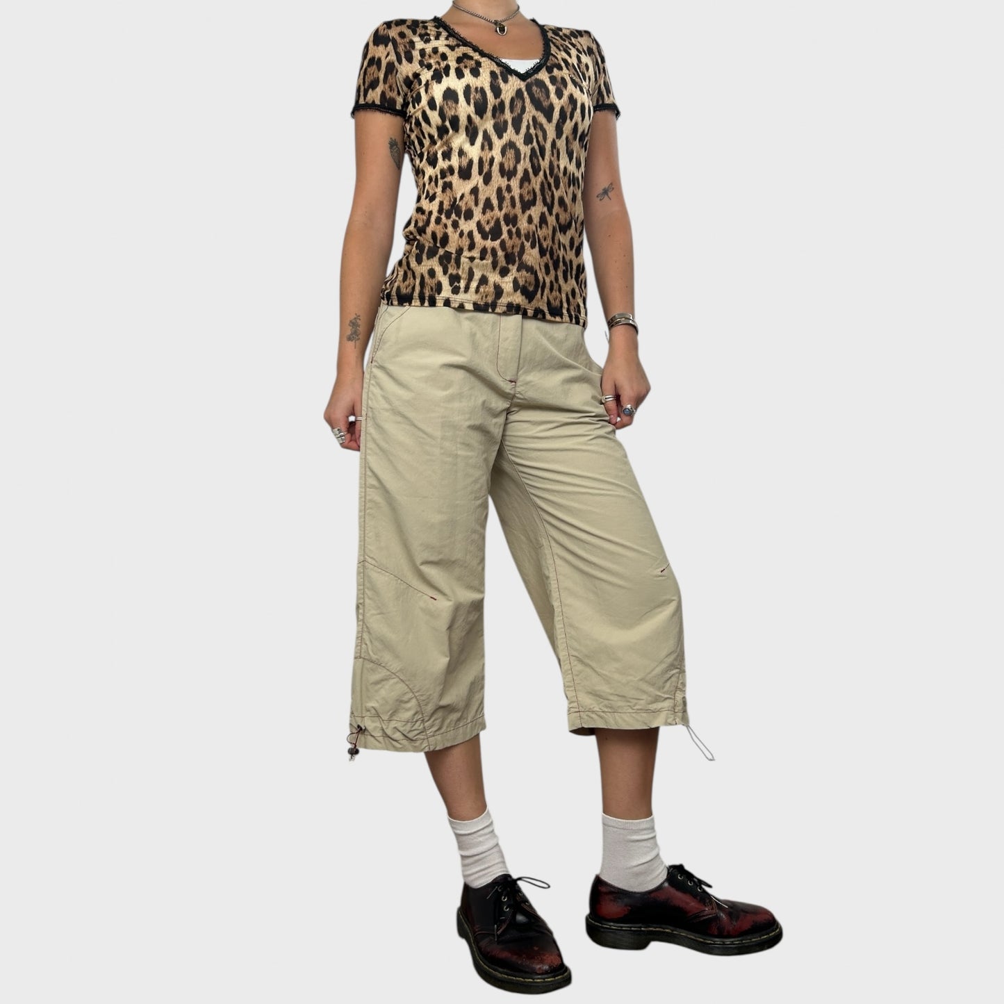 Cop Copine Baggy Capri Trousers - XS/S