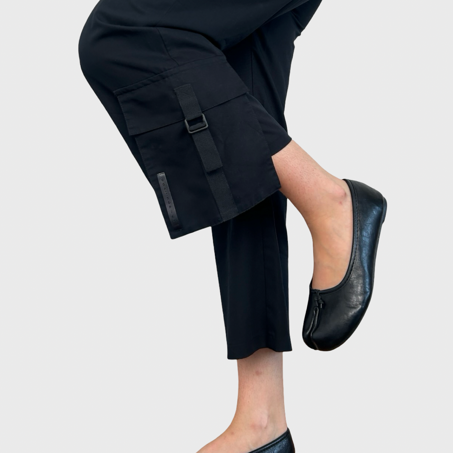 Cop Copine Black Pouch Stretch Capris - S