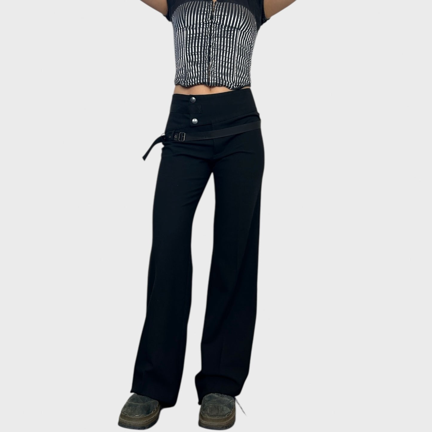Cop Copine Wrap Belt Trousers - M