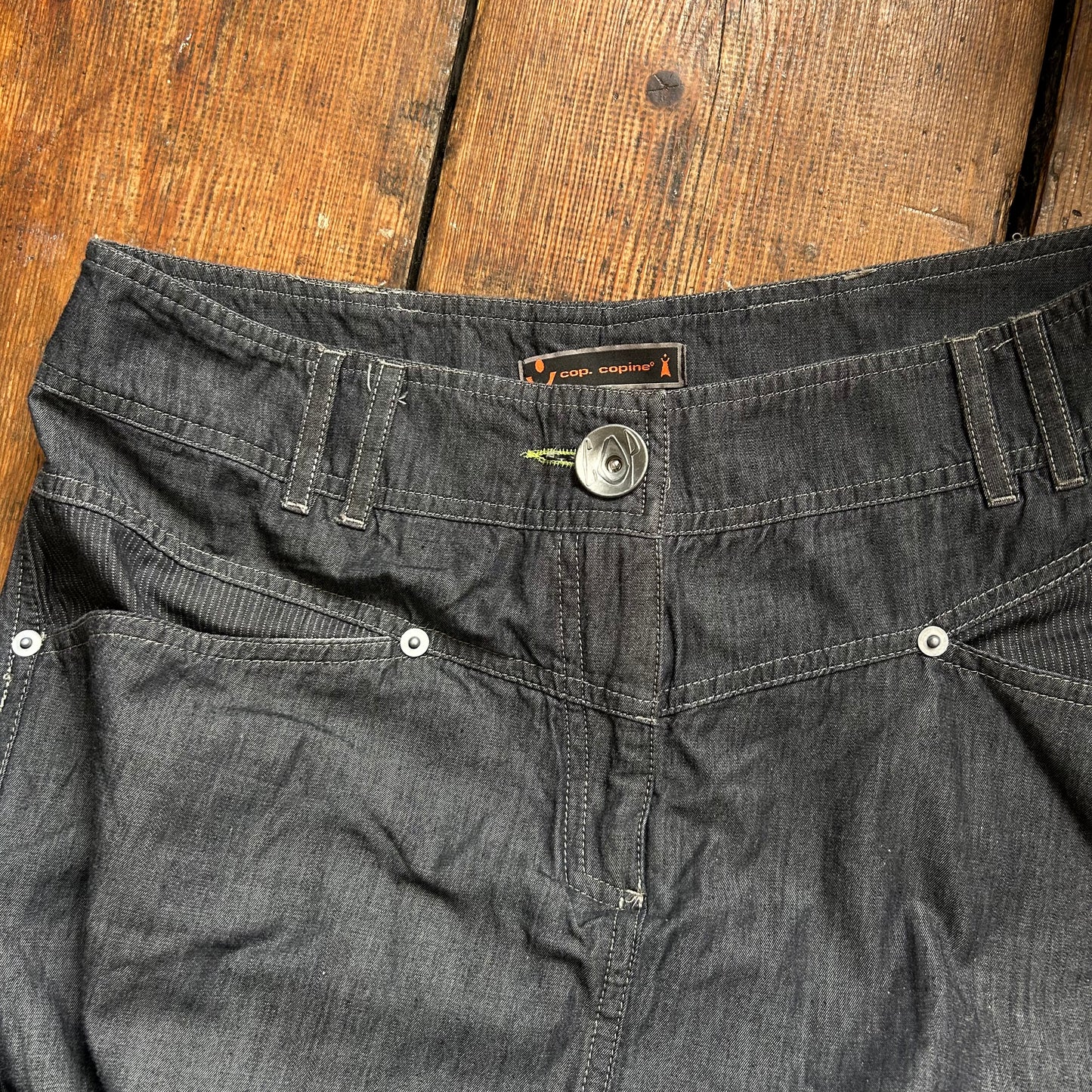Cop Copine Denim Skirt Trousers - M