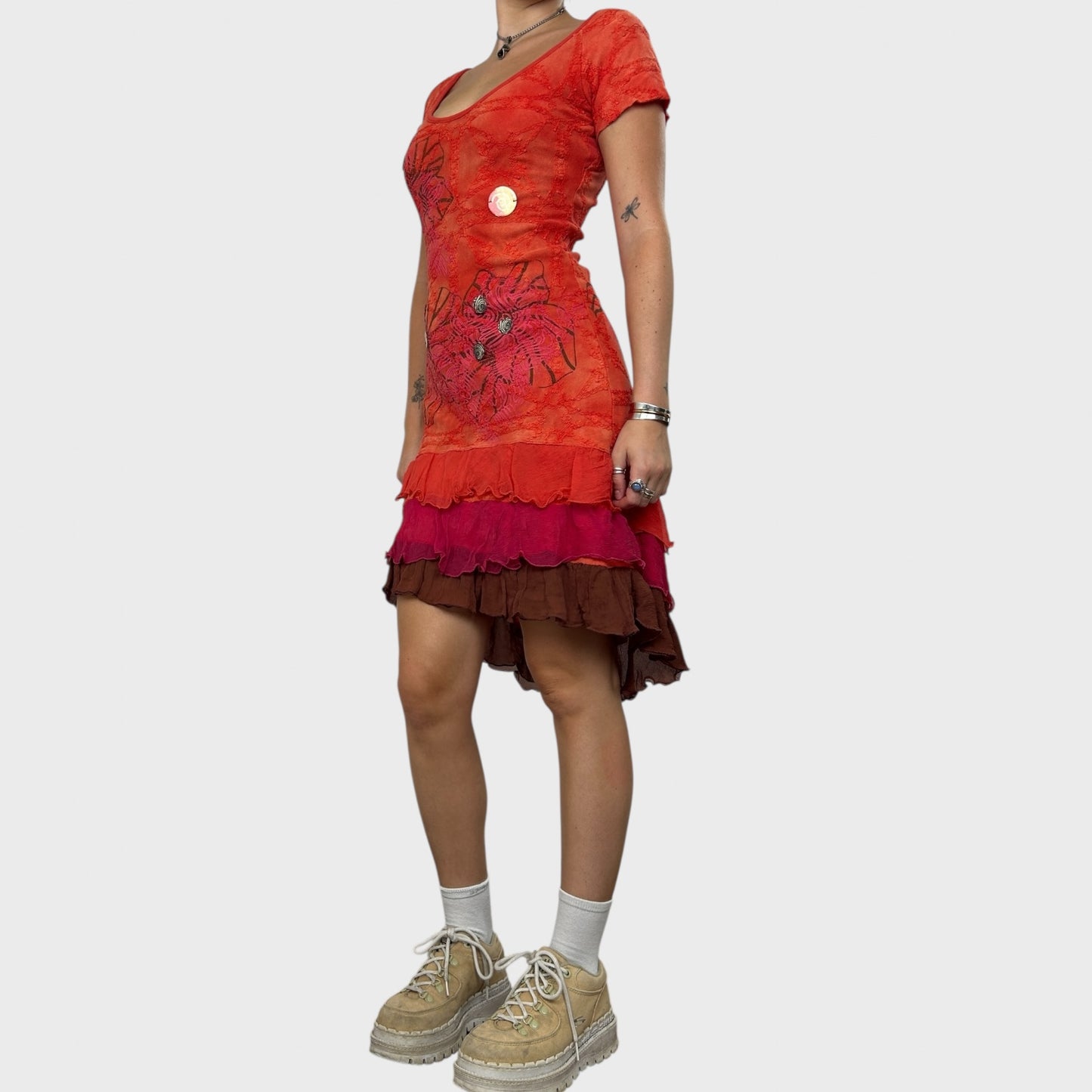 Save the Queen Flower Dress - S