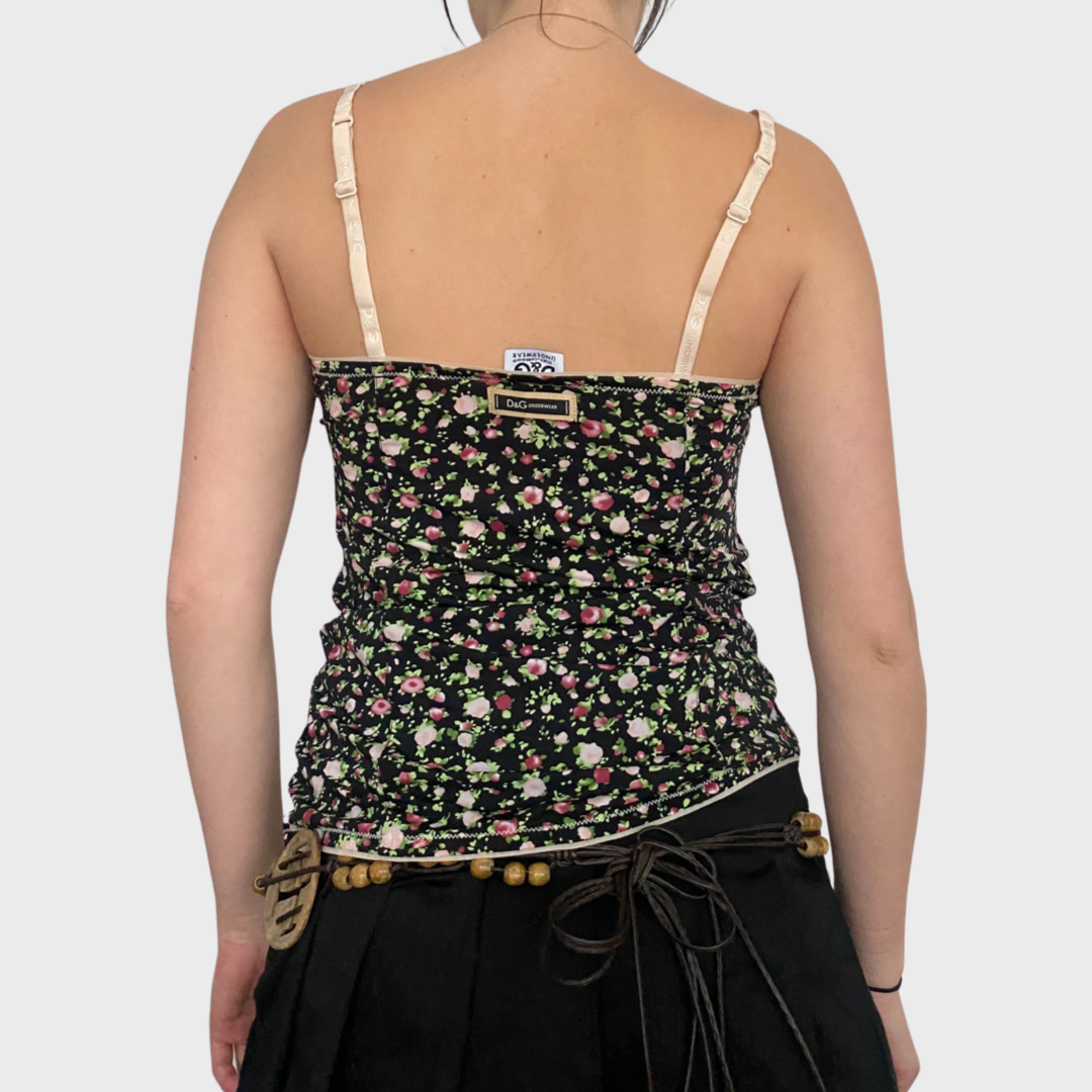 D&G stretchy floral cami top
