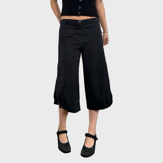 Cop Copine Wide Leg Button Capri Pants - L