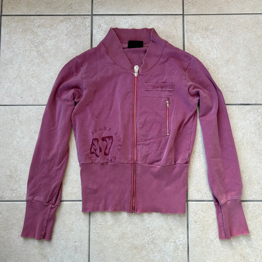 Pink zip up jumper