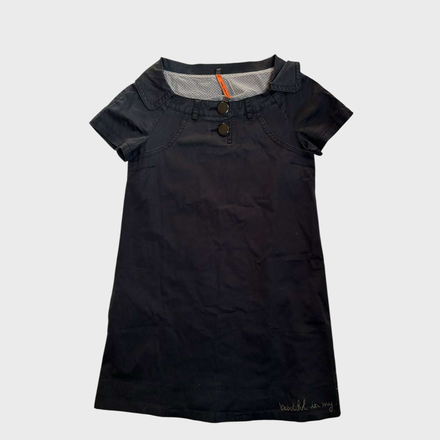 Cop Copine Button Collared Mini Dress