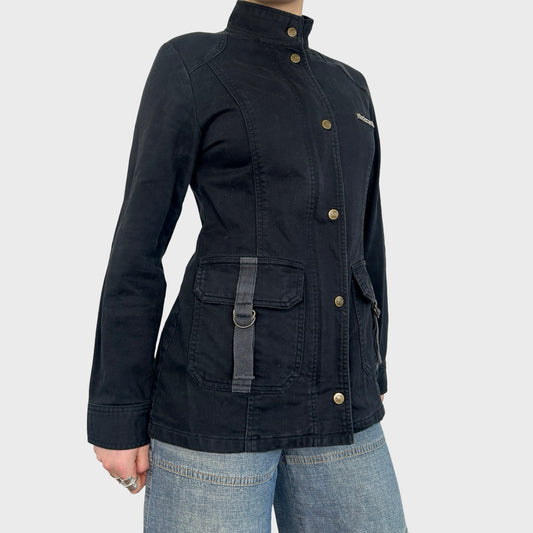 Roberto Cavalli Black Zip-Up Jacket - S/M