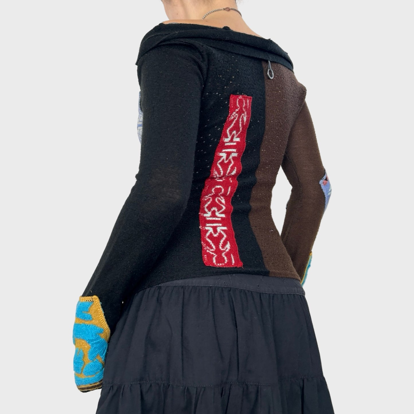 Save The Queen Graphic Print Knit Jumper - M