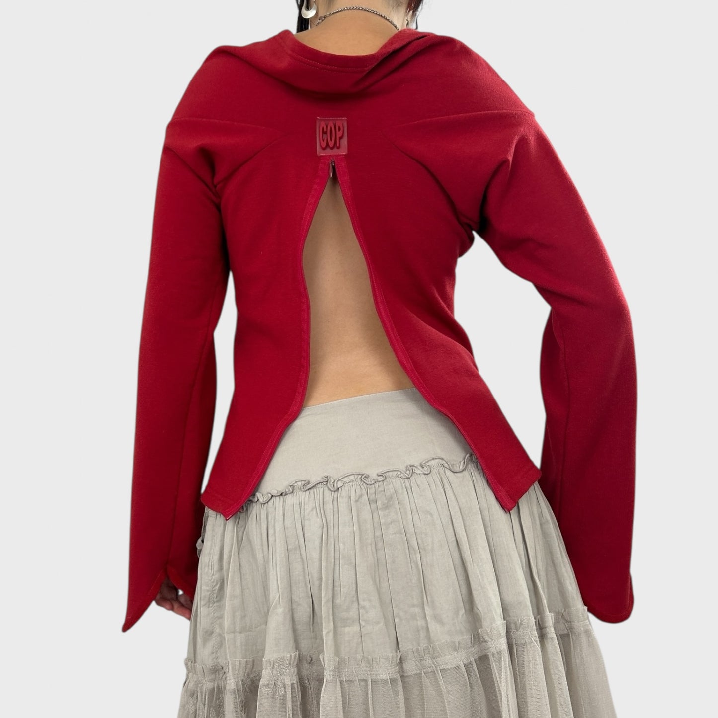 Cop Copine Red Wide Neck Jumper - S/M