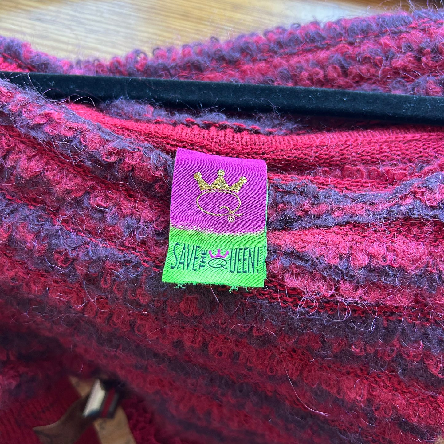 Save the Queen Red Knit Jumper - S/M