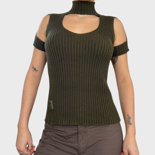 Cop Copine Cut Out Knit Top - M