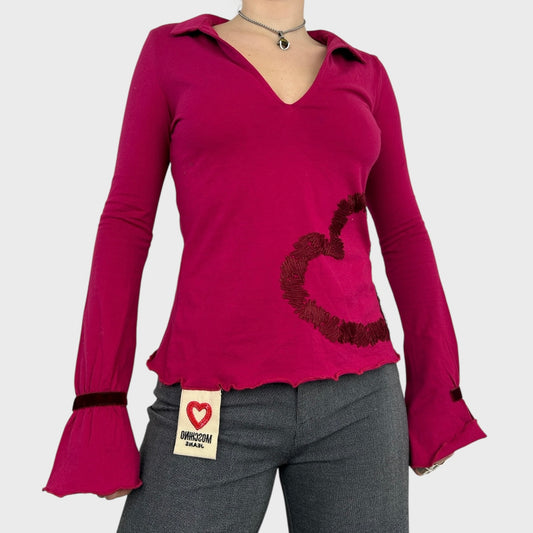 Moschino Heart Long Sleeve Top - S/M