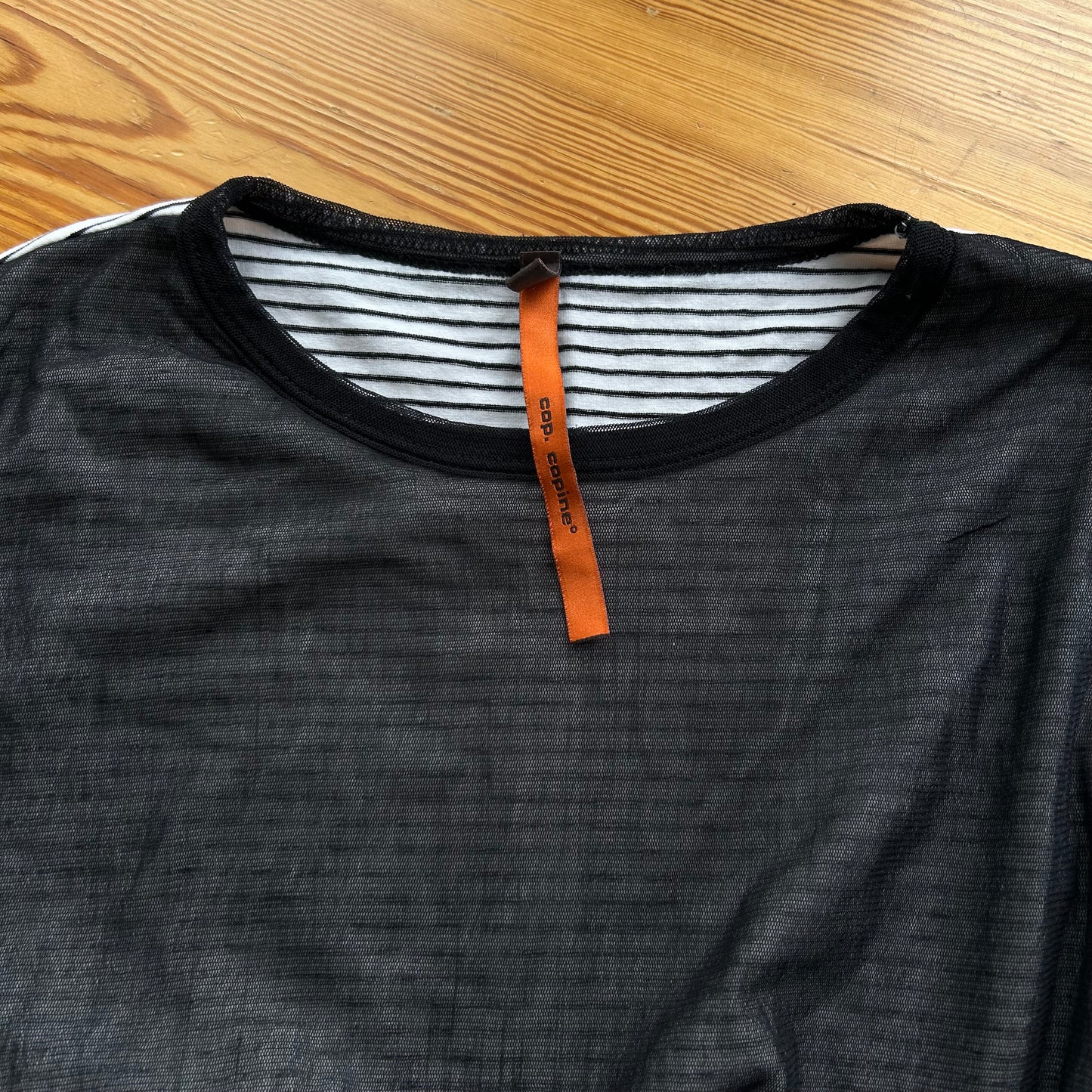 Cop Copine Bi-Material Stripe Long Sleeve - M