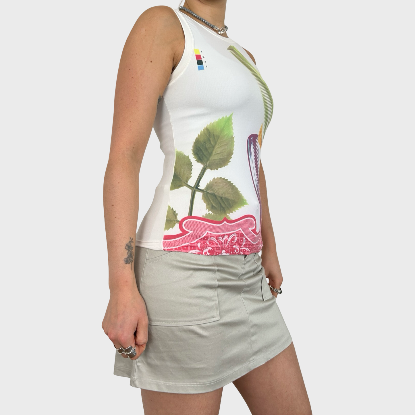 Diesel Graphic Comb Print Tank Top - S