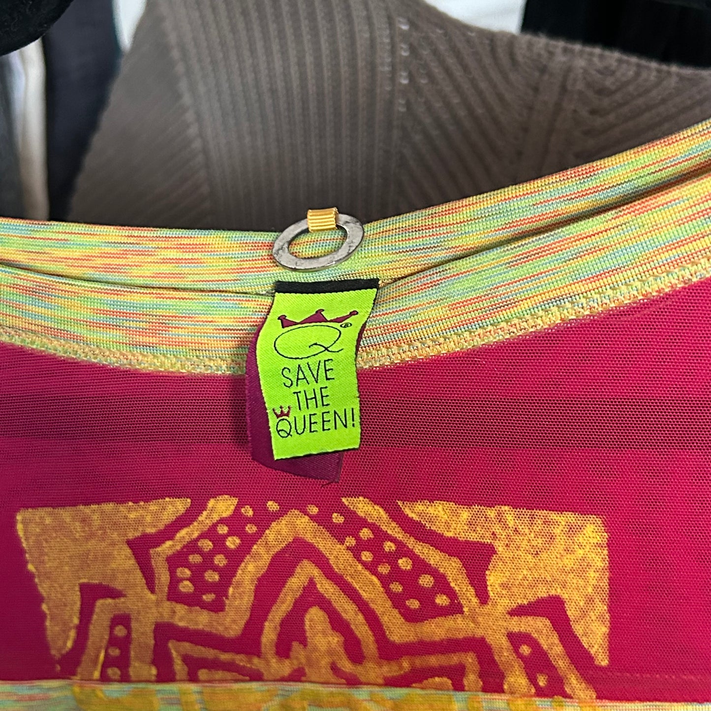 Save the Queen Graphic Mesh Long Sleeve – XS/S