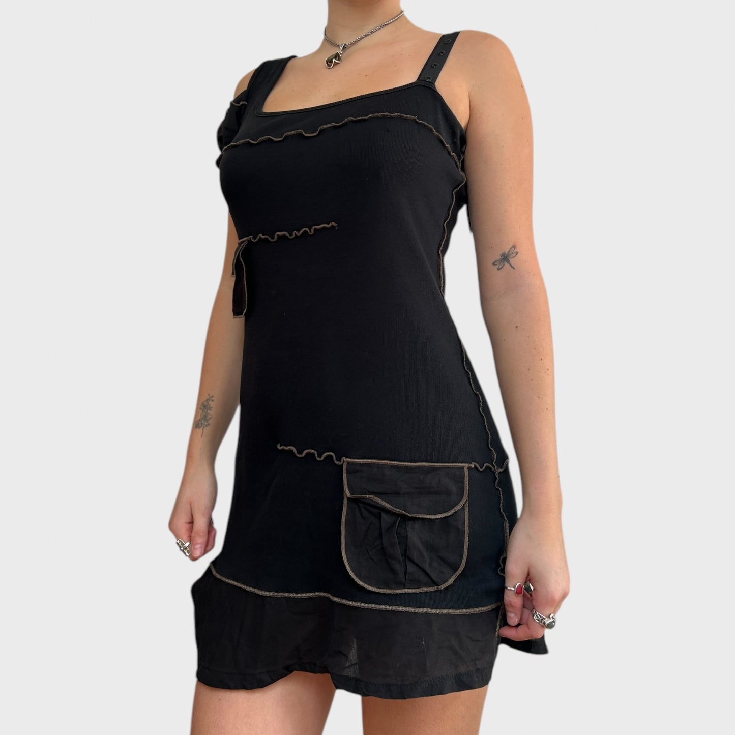 Cop Copine Ruffle Mini Dress