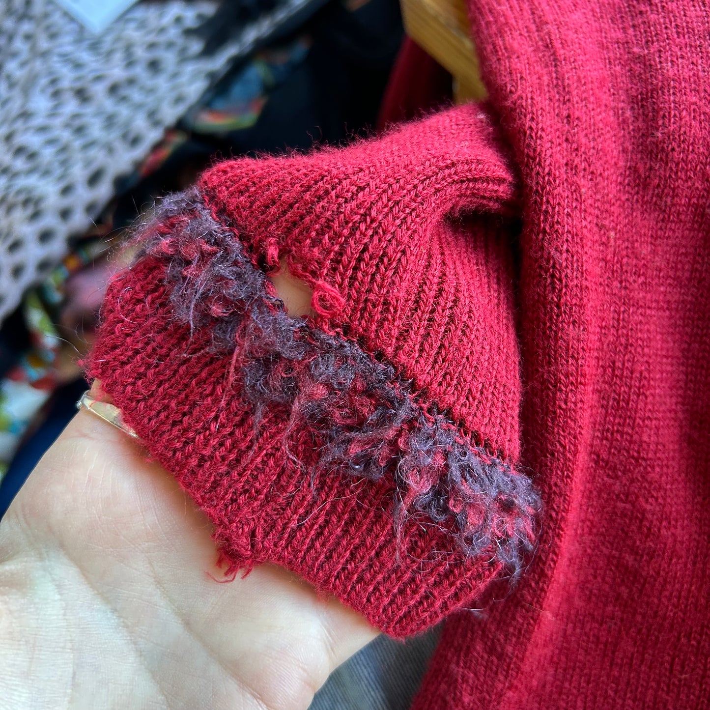 Save the Queen Red Knit Jumper - S/M