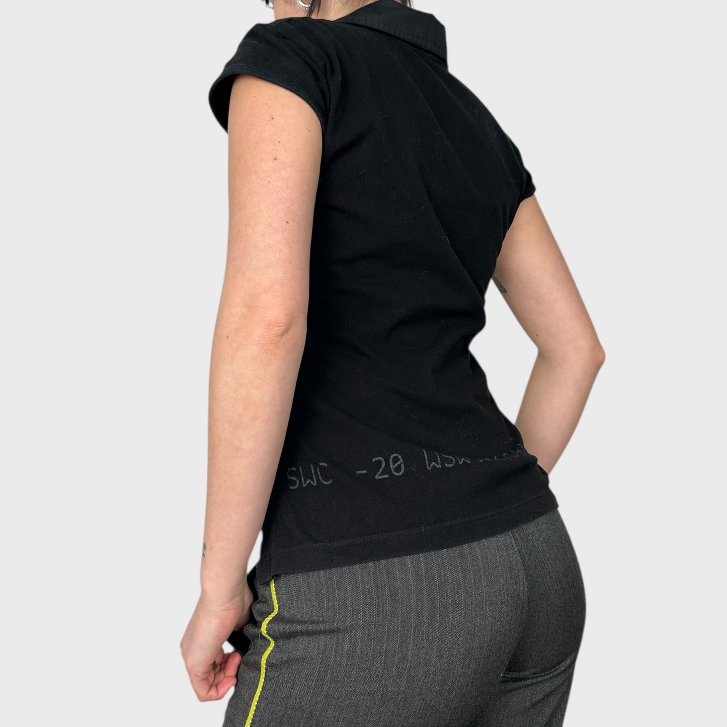 Cop Copine Black Collar T-Shirt - S