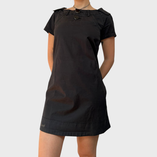 Cop Copine Button Collared Mini Dress