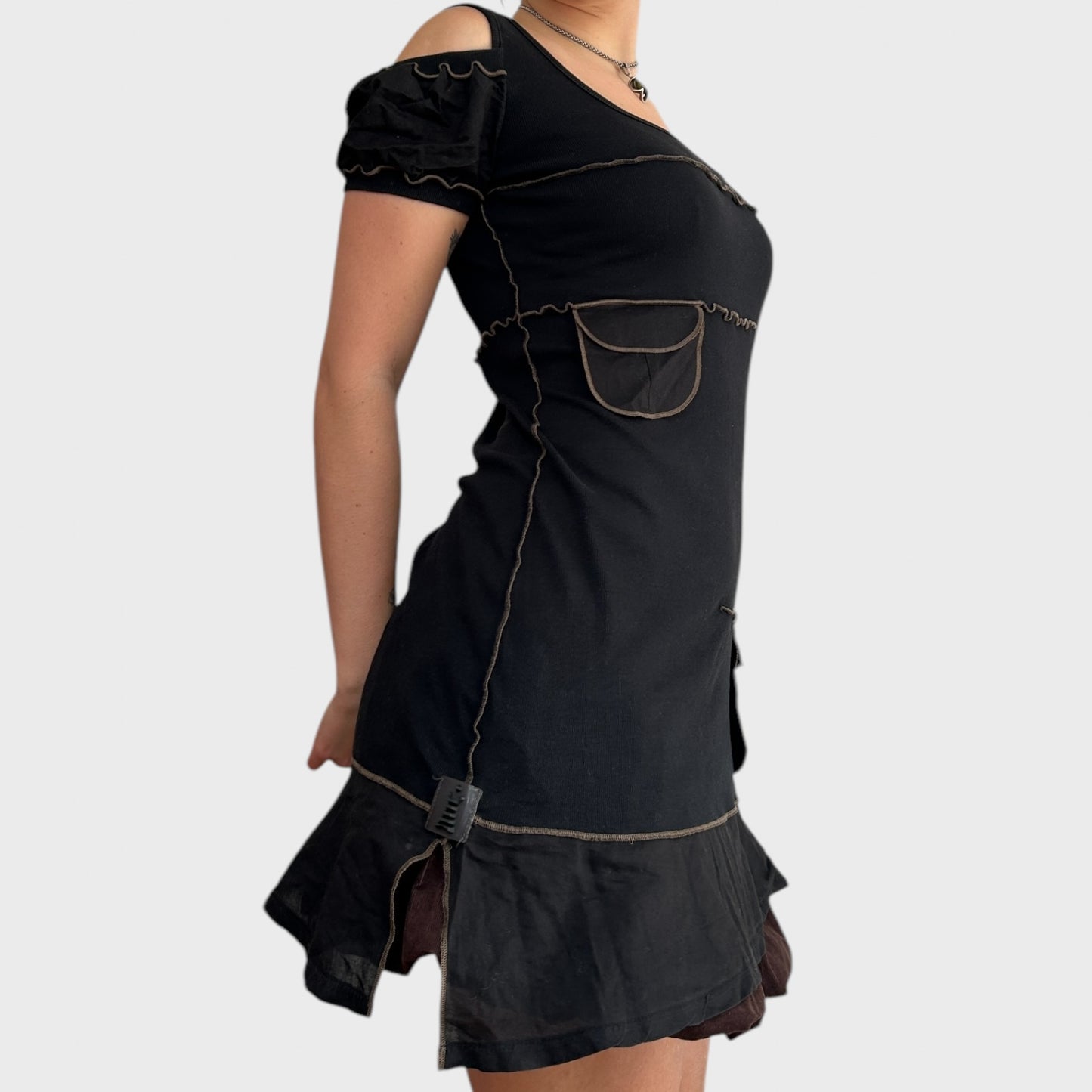 Cop Copine Ruffle Mini Dress